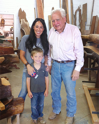 You never know who will visit Valley Mills Mantels
